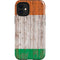 Ireland Flag Dark Wood iPhone 12 Mini Impact Case